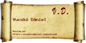 Vucskó Dániel névjegykártya